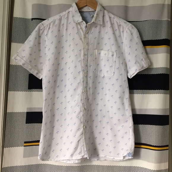 🟠2/$20 4pc Breezy Summer Blues Button Down Shirt Set (S) - Picture 10 of 16